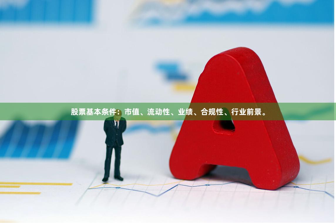 股票基本条件：市值、流动性、业绩、合规性、行业前景。